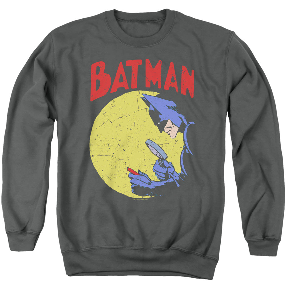 BATMAN/DETECTIVE 75 - ADULT CREWNECK SWEATSHIRT - CHARCOAL