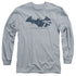 BATMAN/75 YEAR COLLAGE -  L/S ADULT 18/1  - ATHLETIC HEATHER