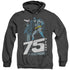 BATMAN/ROOFTOP - ADULT HEATHER HOODIE - BLACK
