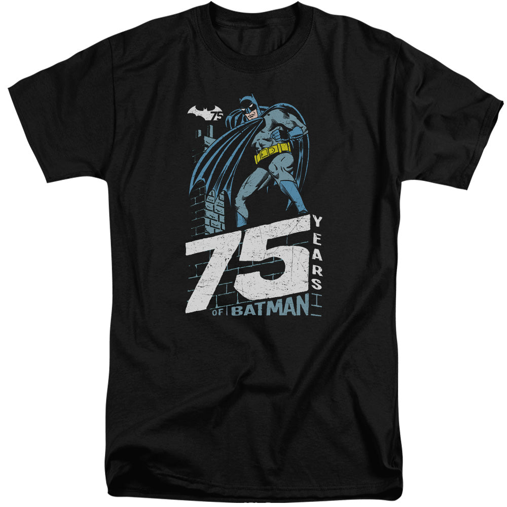 BATMAN/ROOFTOP - S/S ADULT TALL 18/1 - BLACK