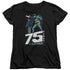 BATMAN/ROOFTOP - S/S WOMENS TEE - BLACK