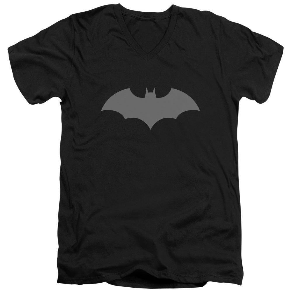 BATMAN/52 BLACK - S/S ADULT V-NECK 30/1 - BLACK