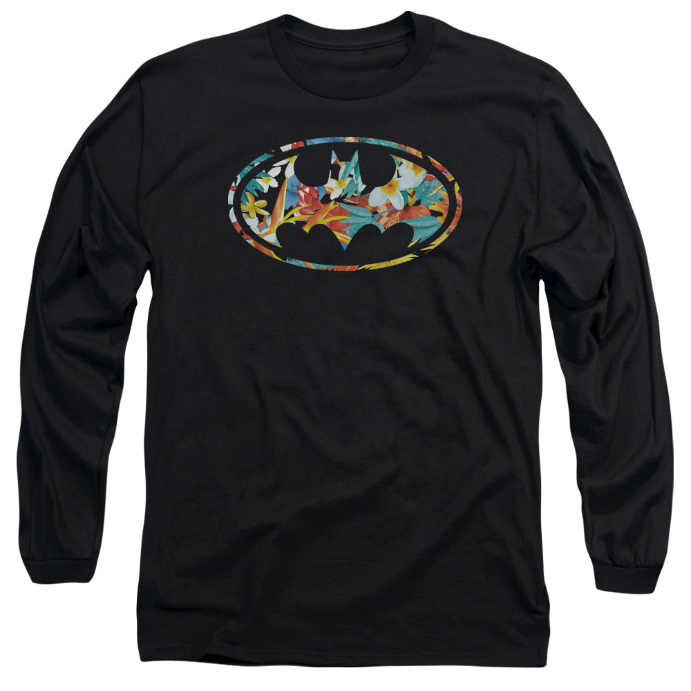 BATMAN/HAWAIIAN BAT -  L/S ADULT 18/1  - BLACK
