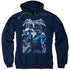 BATMAN/A LEGACY - ADULT PULLOVER HOODIE - NAVY