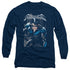 BATMAN/A LEGACY -  L/S ADULT 18/1  - NAVY