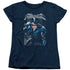 BATMAN/A LEGACY - S/S WOMENS TEE - NAVY