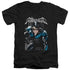 BATMAN/A LEGACY - S/S ADULT V-NECK 30/1 - BLACK