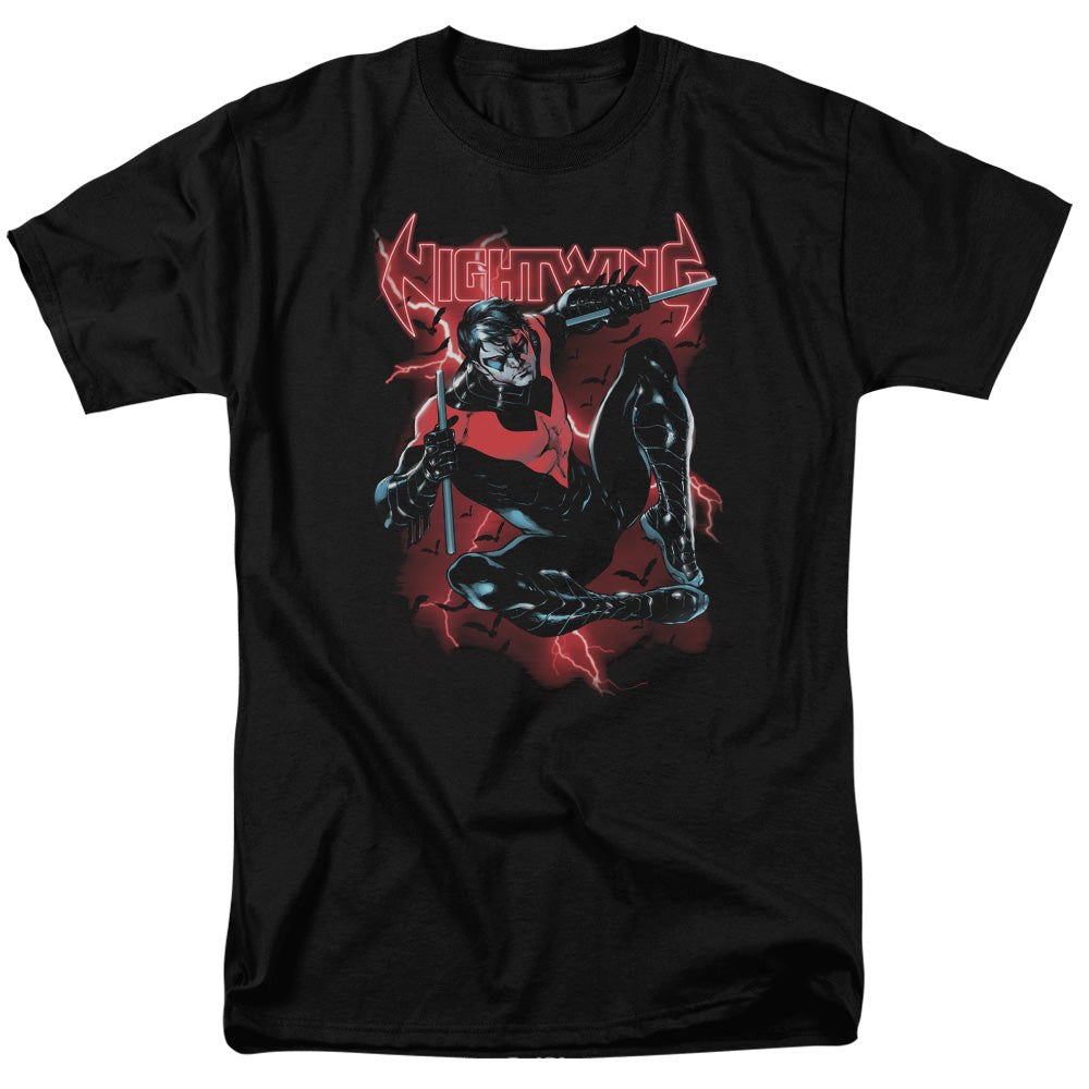 BATMAN/LIGHTWING - S/S ADULT 18/1  -  BLACK