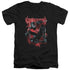 BATMAN/LIGHTWING - S/S ADULT V-NECK 30/1 - BLACK