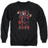 BATMAN/POW POW - ADULT CREWNECK SWEATSHIRT - BLACK