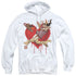 BATMAN/PERFECT ANGEL - ADULT PULLOVER HOODIE - WHITE