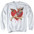 BATMAN/PERFECT ANGEL - ADULT CREWNECK SWEATSHIRT - WHITE