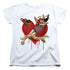 BATMAN/PERFECT ANGEL - S/S WOMENS TEE - WHITE