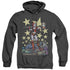 BATMAN/HAMMER TIME - ADULT HEATHER HOODIE - BLACK