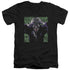 BATMAN/INSANITY - S/S ADULT V-NECK 30/1 - BLACK