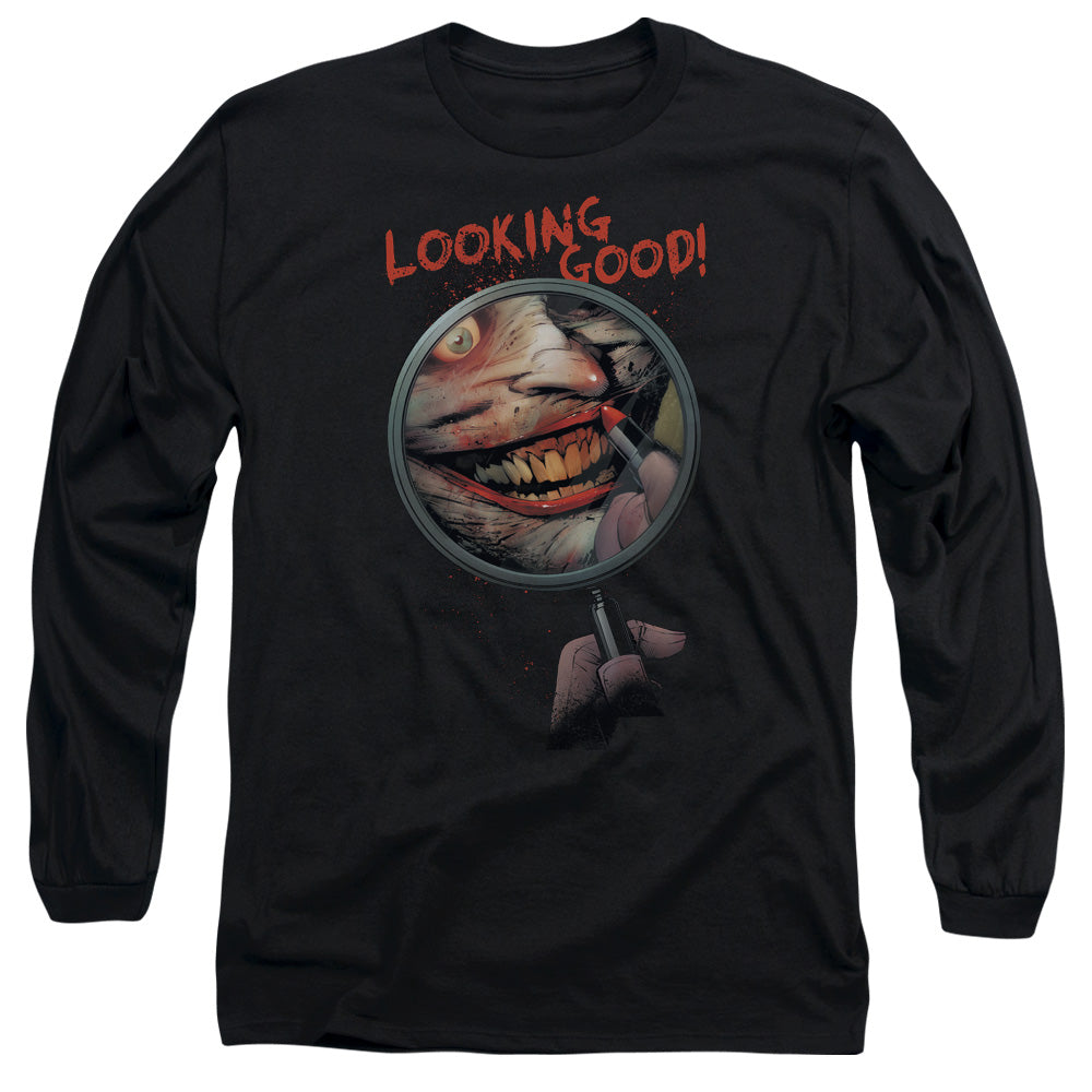 BATMAN/LOOKING GOOD -  L/S ADULT 18/1  - BLACK
