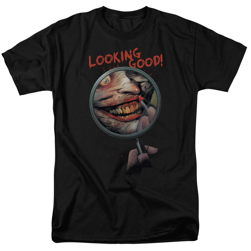 BATMAN/LOOKING GOOD - S/S ADULT 18/1  -  BLACK