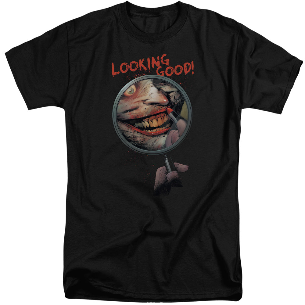 BATMAN/LOOKING GOOD - S/S ADULT TALL 18/1 - BLACK
