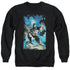 BATMAN/STORMY DARK KNIGHT - ADULT CREWNECK SWEATSHIRT - BLACK