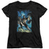 BATMAN/STORMY DARK KNIGHT - S/S WOMENS TEE - BLACK