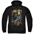 BATMAN/GRAPPLE FIRE - ADULT PULLOVER HOODIE - BLACK