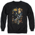 BATMAN/GRAPPLE FIRE - ADULT CREWNECK SWEATSHIRT - BLACK