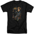 BATMAN/GRAPPLE FIRE - S/S ADULT TALL 18/1 - BLACK