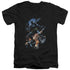 BATMAN/GOTHAM KNIGHT - S/S ADULT V-NECK 30/1 - BLACK