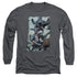 BATMAN/PUNCH -  L/S ADULT 18/1  - CHARCOAL