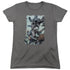 BATMAN/PUNCH - S/S WOMENS TEE - CHARCOAL