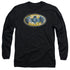 BATMAN/TIE DYE 3 -  L/S ADULT 18/1  - BLACK