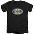 BATMAN/TIE DYE 3 - S/S ADULT V-NECK 30/1 - BLACK