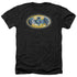 BATMAN/TIE DYE 3 - ADULT HEATHER - BLACK