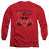 BATMAN/READY FOR ACTION -  L/S ADULT 18/1  - RED