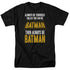 BATMAN/BE BATMAN - S/S ADULT 18/1 - BLACK
