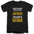 BATMAN/BE BATMAN - S/S ADULT V-NECK 30/1 - BLACK