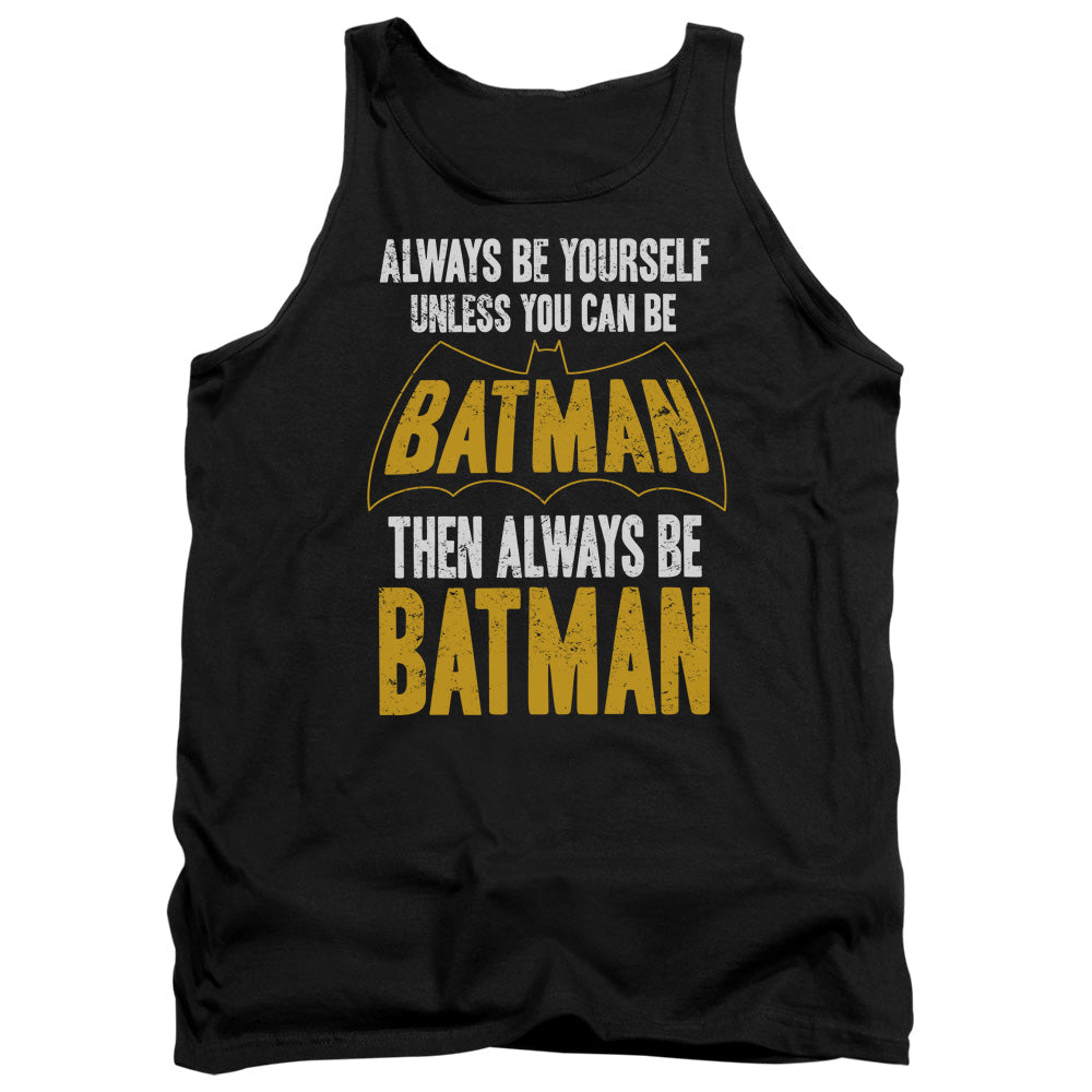 BATMAN/BE BATMAN - ADULT TANK - BLACK