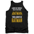 BATMAN/BE BATMAN - ADULT TANK - BLACK