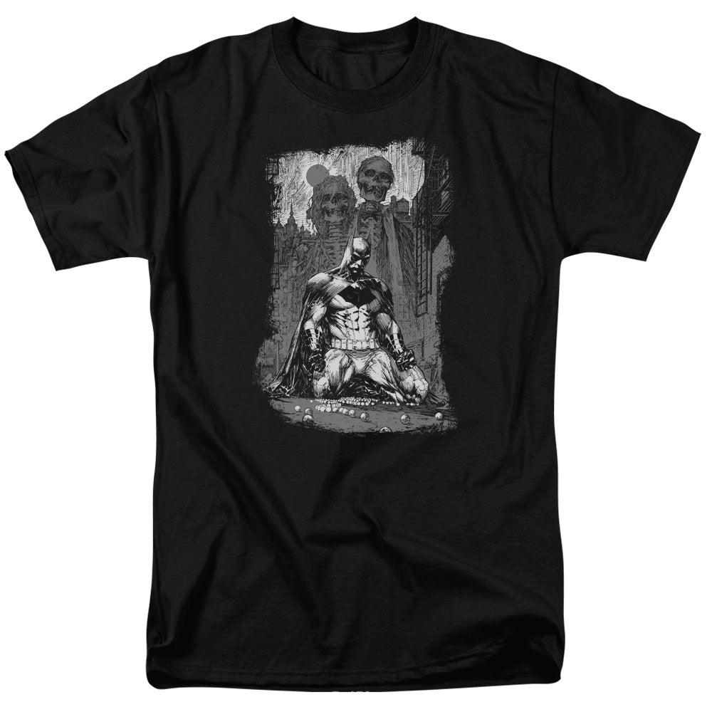 BATMAN/SKETCHY SHADOWS - S/S ADULT 18/1 - BLACK