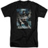 BATMAN/FIGHTING THE STORM - S/S ADULT TALL 18/1 - BLACK