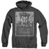BATMAN/JOKER INMATE - ADULT HEATHER HOODIE - BLACK