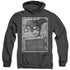 BATMAN/HARLEY INMATE - ADULT HEATHER HOODIE - BLACK