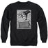 BATMAN/HARLEY INMATE - ADULT CREWNECK SWEATSHIRT - BLACK
