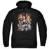 BATMAN/BAD GIRLS - ADULT PULLOVER HOODIE - BLACK