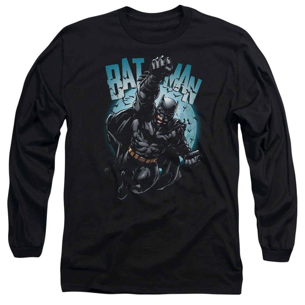 BATMAN/MOON KNIGHT -  L/S ADULT 18/1  - BLACK