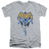 BATMAN/VINTAGE RUN - S/S ADULT V-NECK 30/1 - ATHLETIC HEATHER