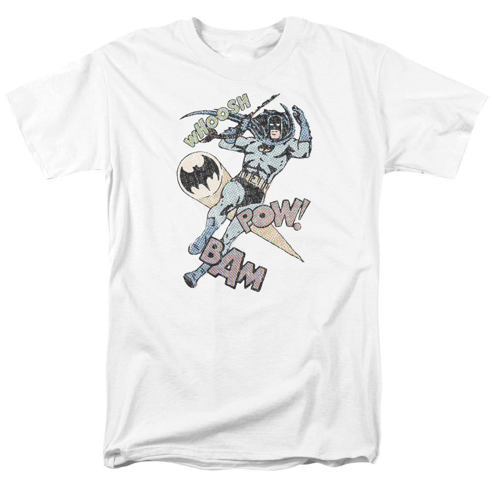 BATMAN/HALFTONE SWING - S/S ADULT 18/1 - WHITE
