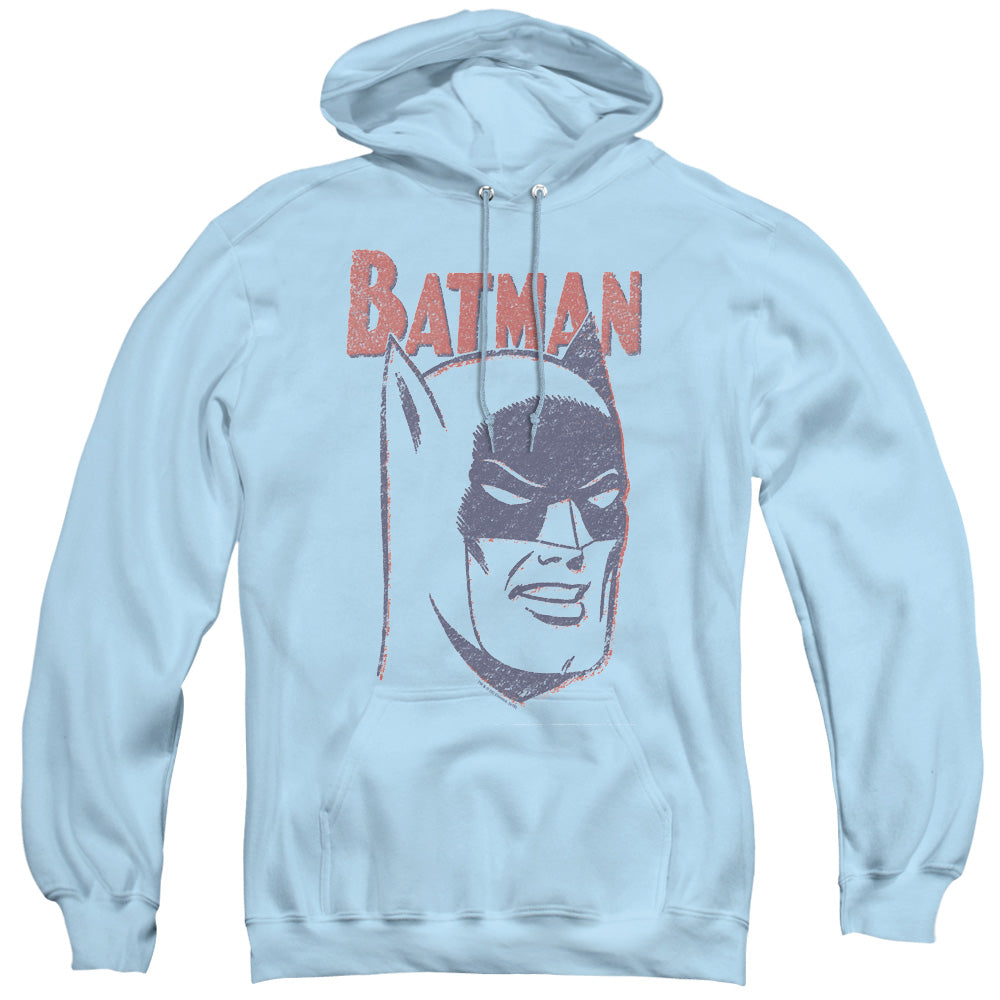 BATMAN/CRAYON MAN - ADULT PULLOVER HOODIE - LIGHT BLUE