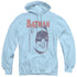 BATMAN/CRAYON MAN - ADULT PULLOVER HOODIE - LIGHT BLUE