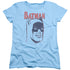 BATMAN/CRAYON MAN - S/S WOMENS TEE - LIGHT BLUE